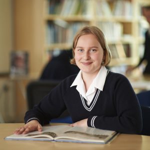 Student in the Library